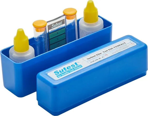SUTEST Serbest Klor Test Kiti (Sıvı) Damla Seri