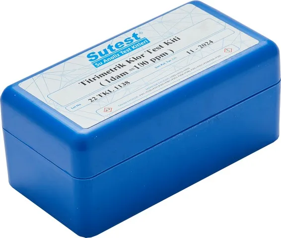 SUTEST Titrimetrik Klor (Cl)2 Analiz Seti Damla Seri