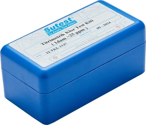 SUTEST Titrimetrik Klor (Cl)2 Analiz Seti Damla Seri